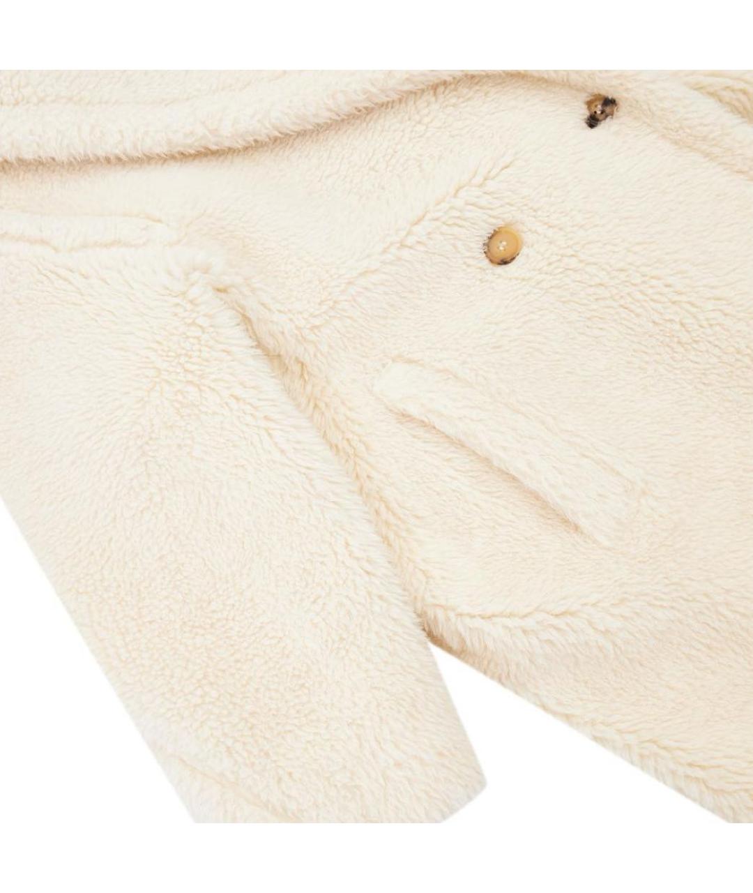 MAX MARA Белая шерстяная шуба, фото 2