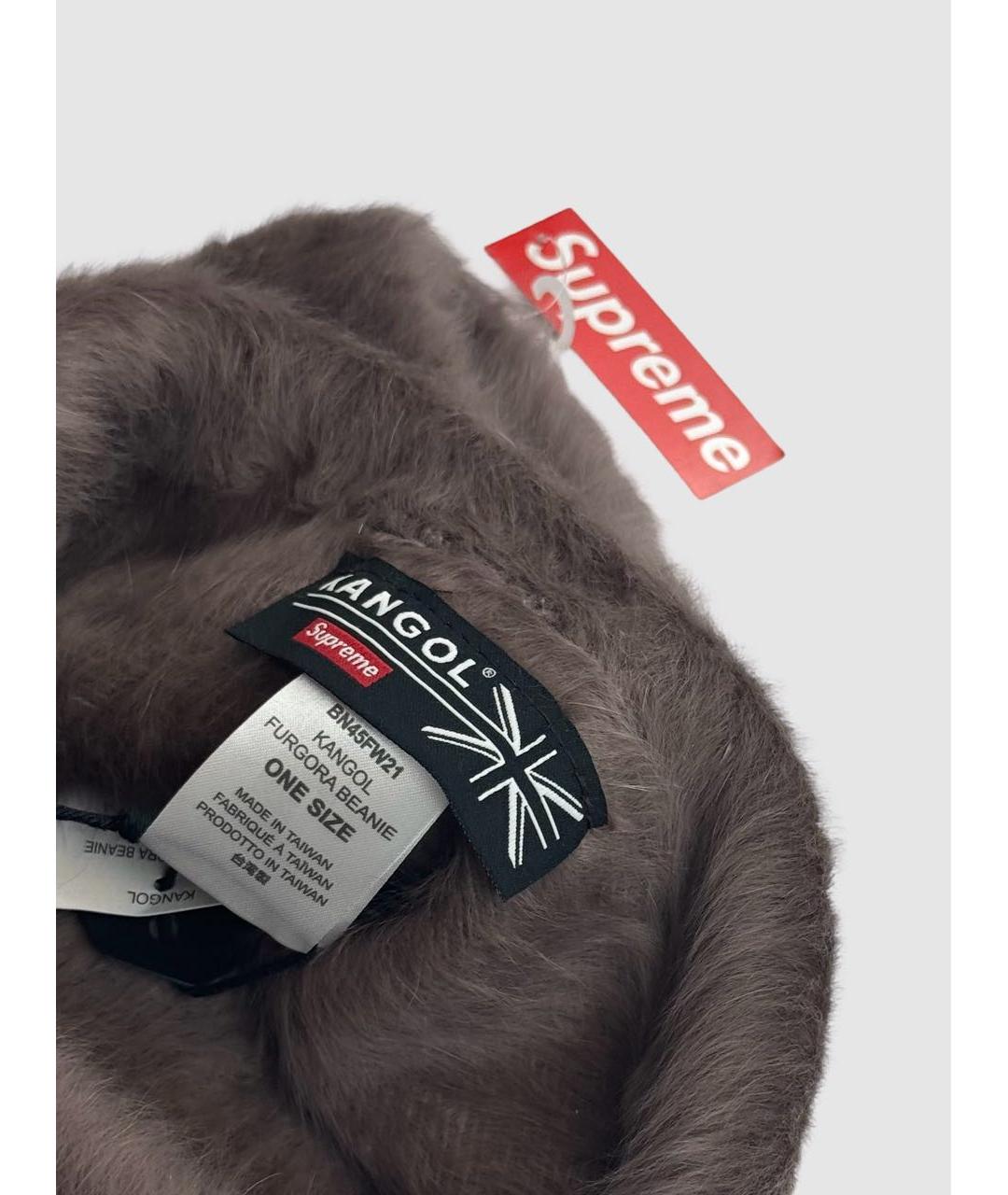 SUPREME Коричневая шапка, фото 5