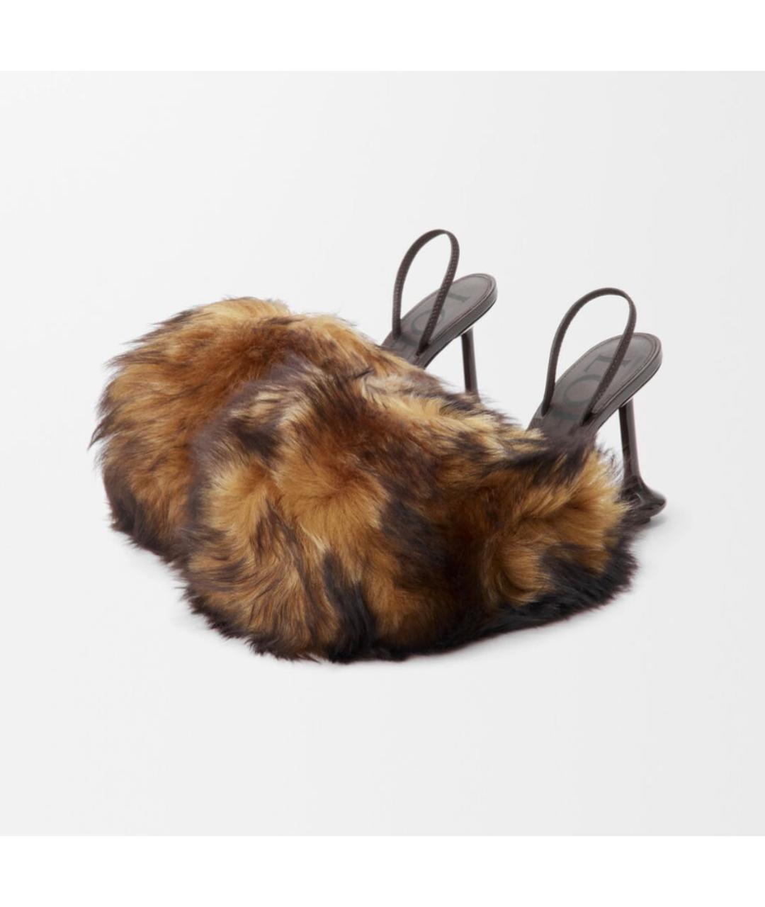 LOEWE Коричневые кожаные туфли, фото 3