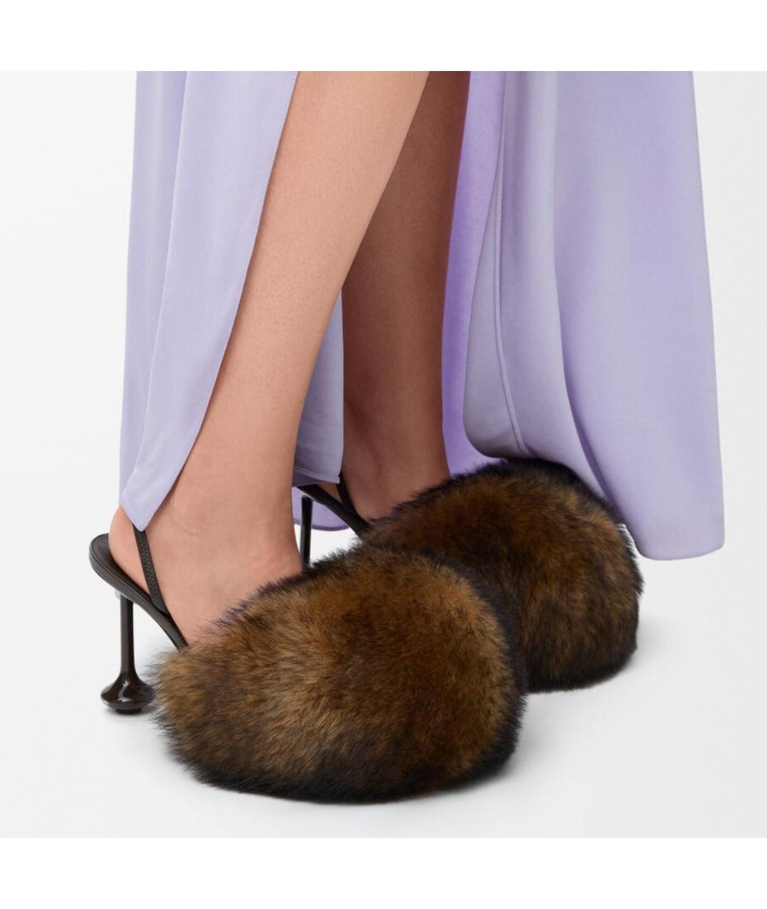 LOEWE Коричневые кожаные туфли, фото 2
