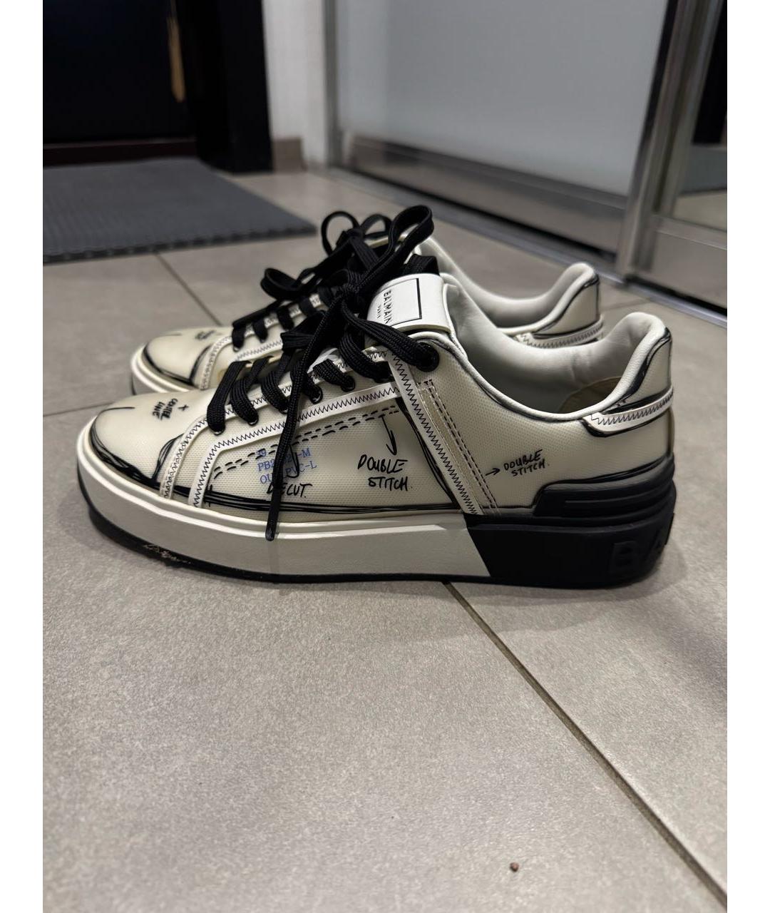 BALMAIN Мульти кожаные кеды, фото 7