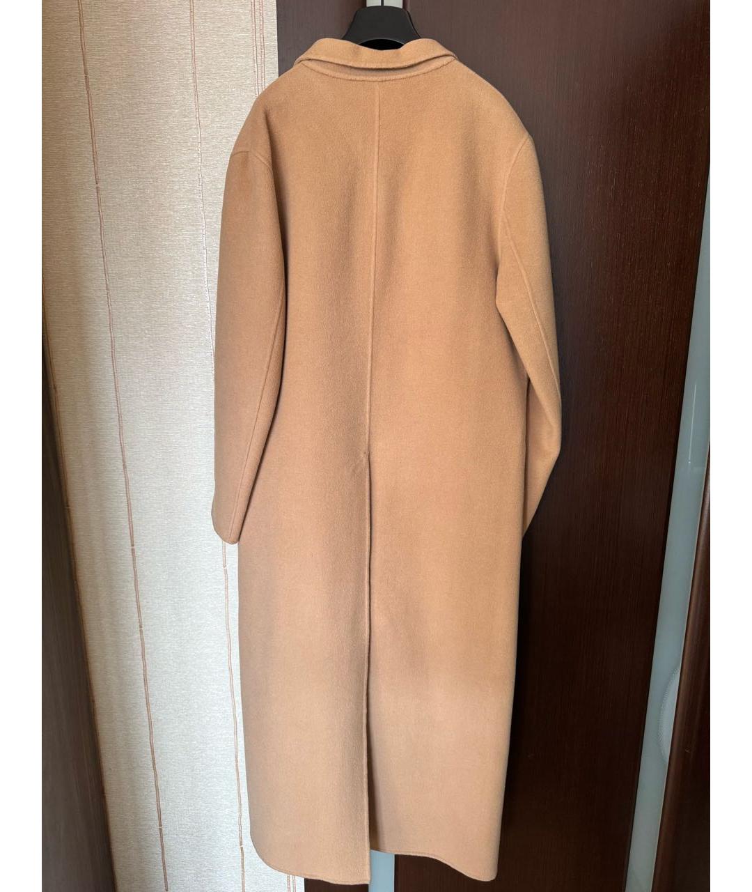 PINKO Коричневое шерстяное пальто, фото 2