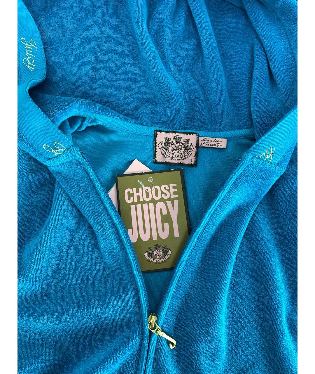 JUICY COUTURE Бирюзовый хлопковый спортивные костюмы, фото 6
