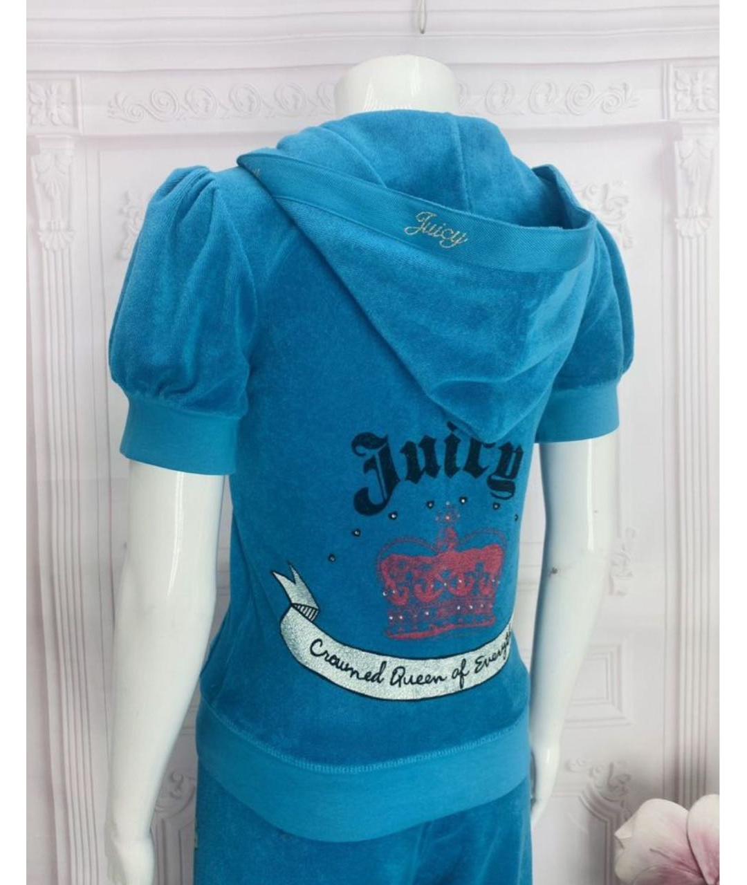 JUICY COUTURE Бирюзовый хлопковый спортивные костюмы, фото 5