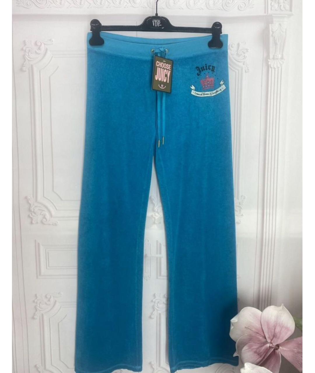 JUICY COUTURE Бирюзовый хлопковый спортивные костюмы, фото 3