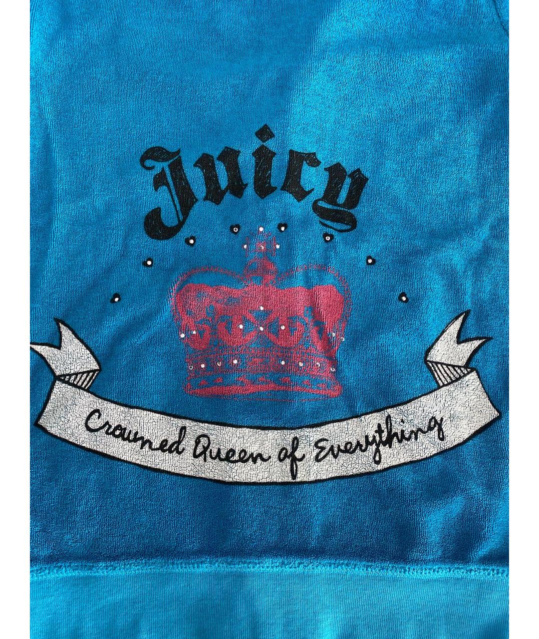 JUICY COUTURE Бирюзовый хлопковый спортивные костюмы, фото 8