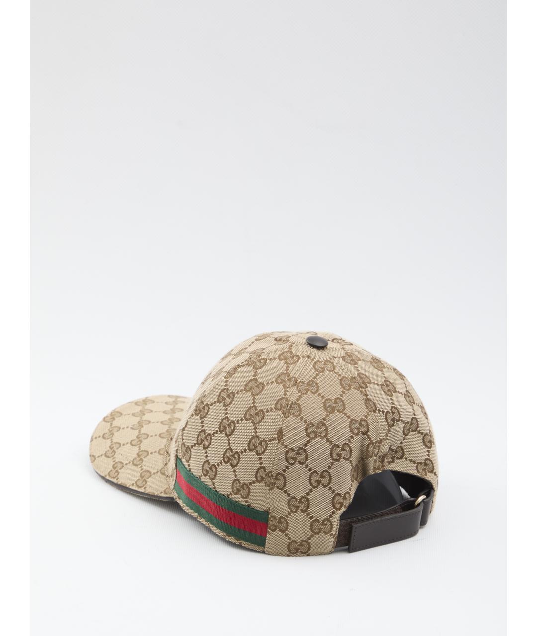 GUCCI Коричневая синтетическая кепка/бейсболка, фото 2