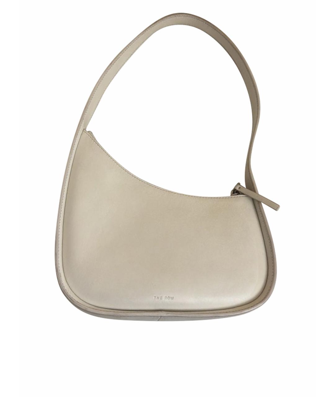 THE ROW Белая кожаная сумка тоут, фото 1