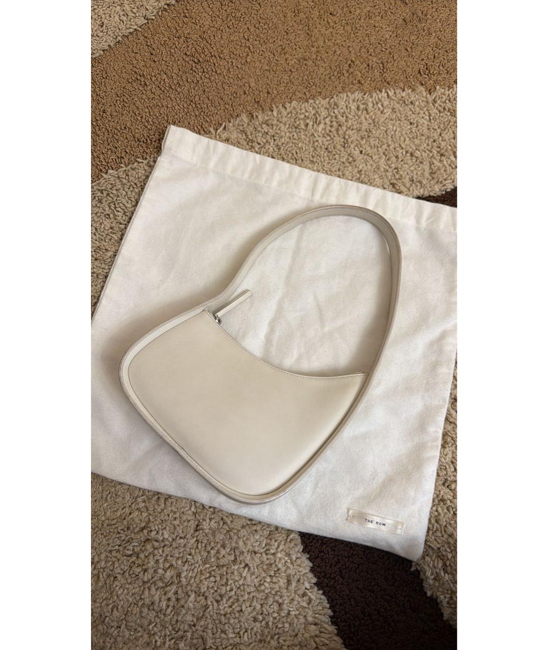 THE ROW Белая кожаная сумка тоут, фото 2