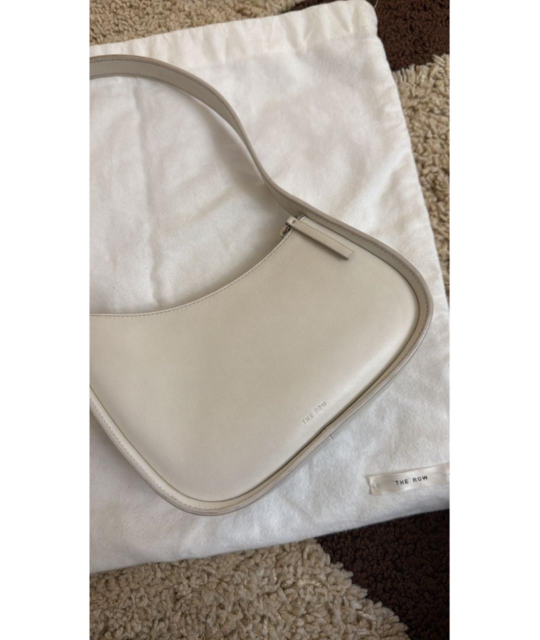 THE ROW Белая кожаная сумка тоут, фото 5