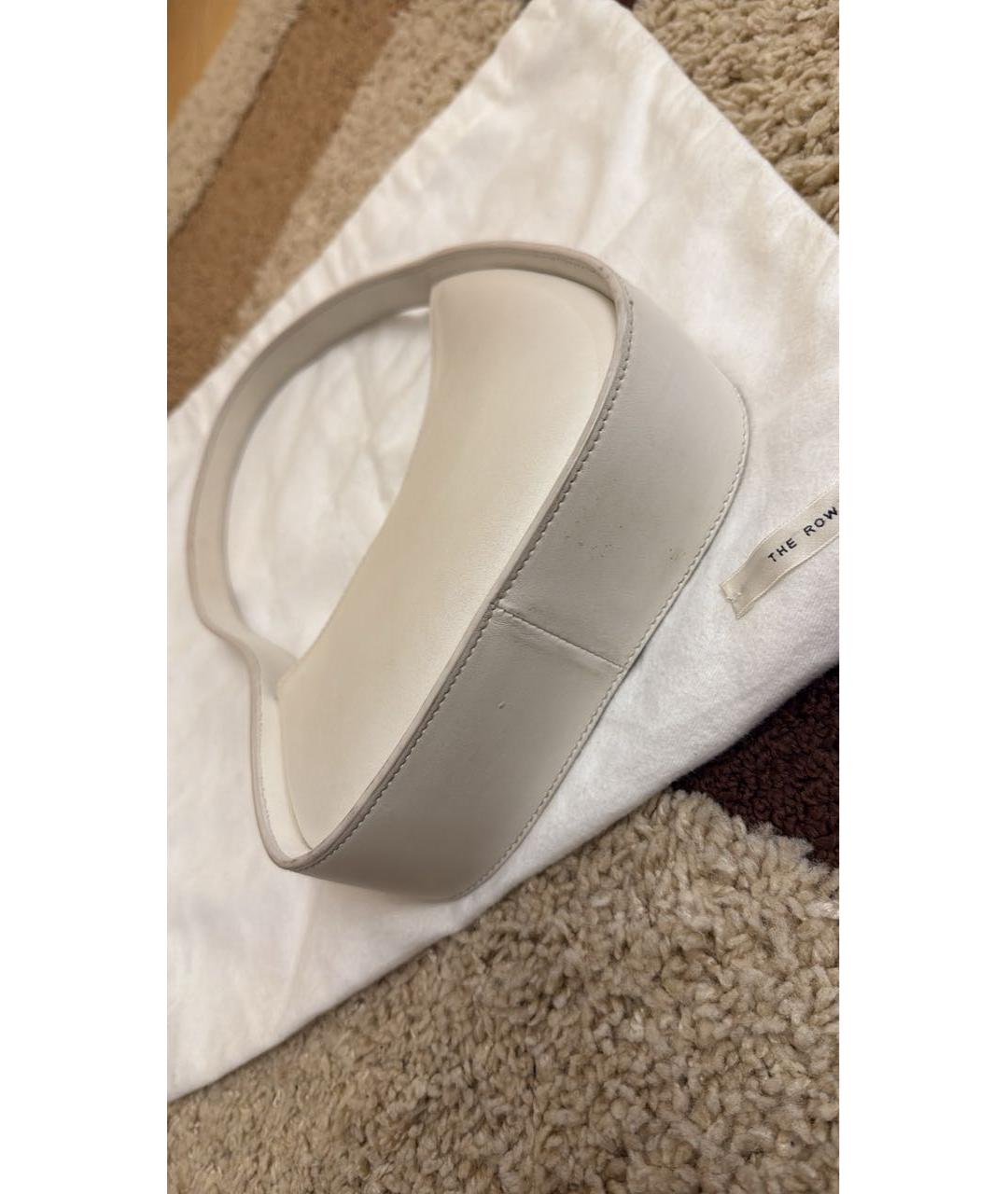 THE ROW Белая кожаная сумка тоут, фото 7