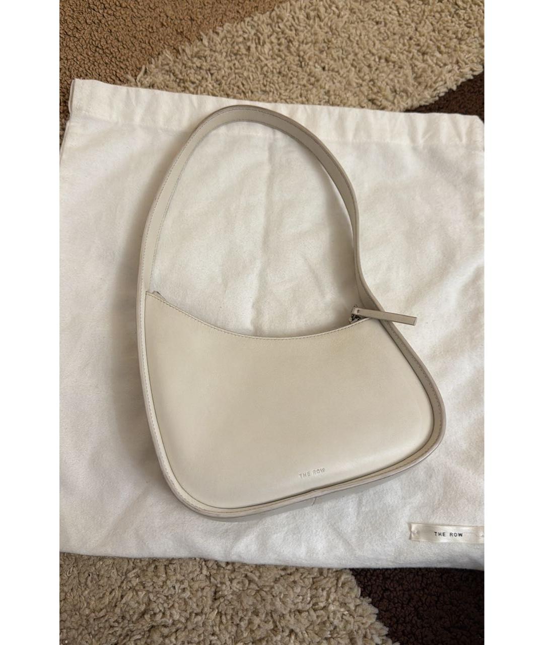 THE ROW Белая кожаная сумка тоут, фото 9