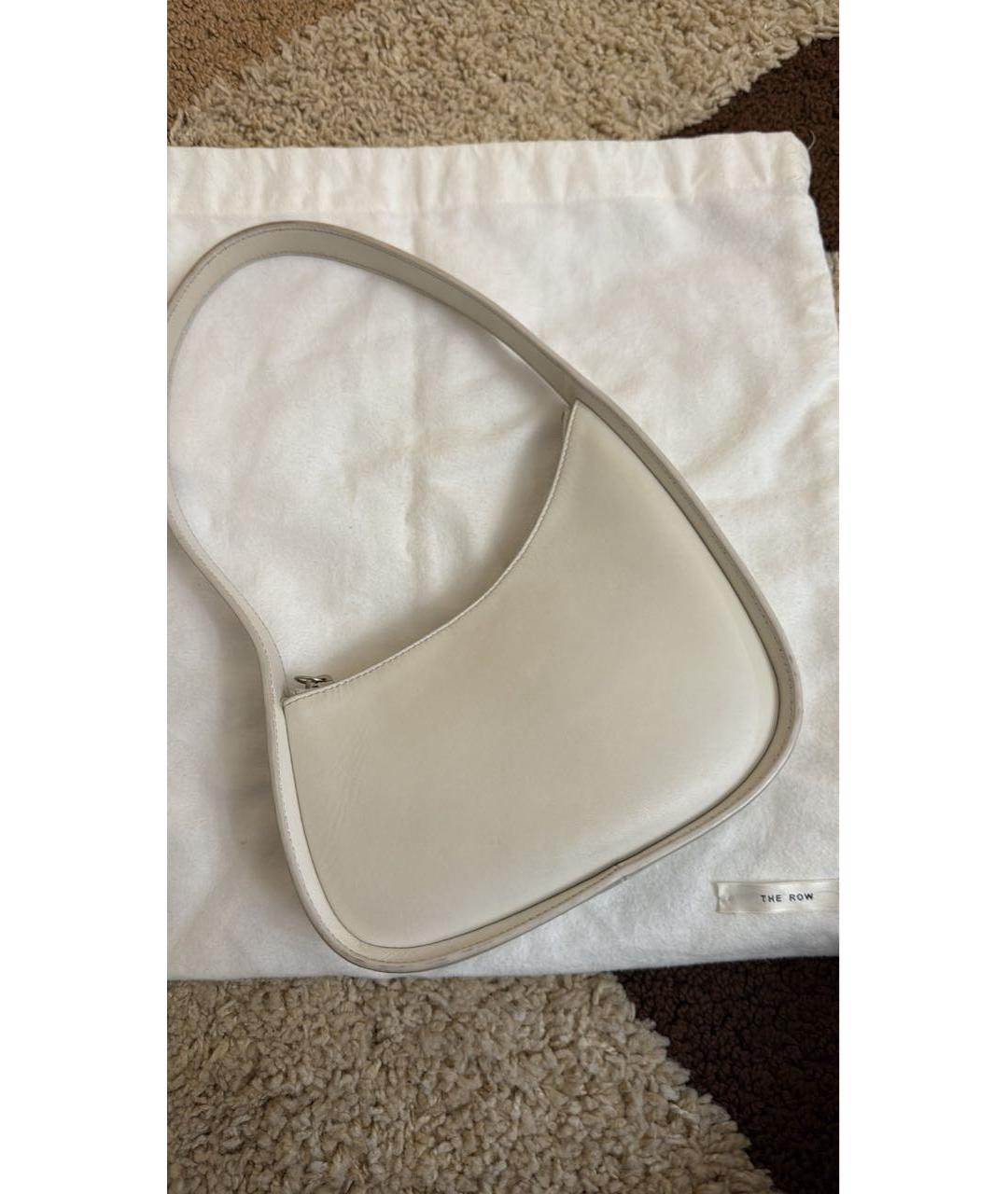 THE ROW Белая кожаная сумка тоут, фото 6