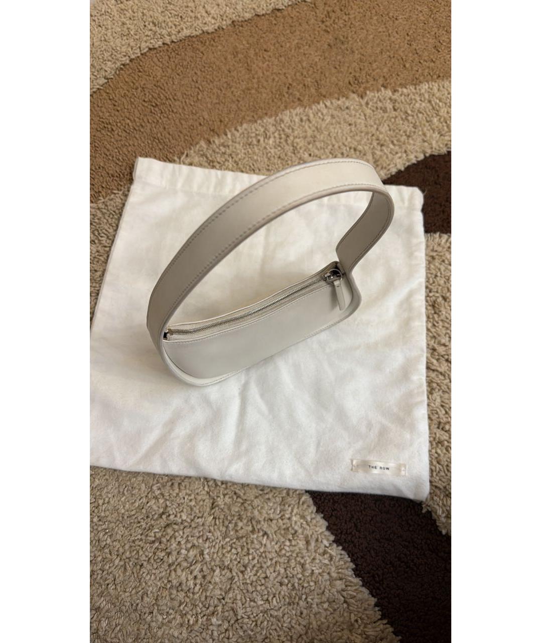 THE ROW Белая кожаная сумка тоут, фото 3
