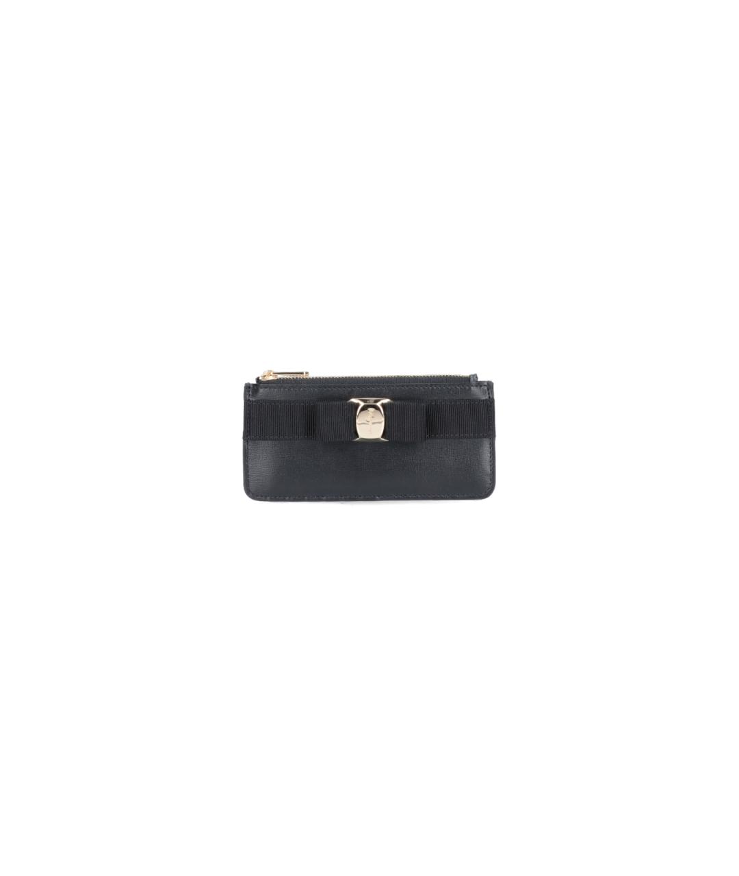 FERRAGAMO Черный кошелек, фото 1
