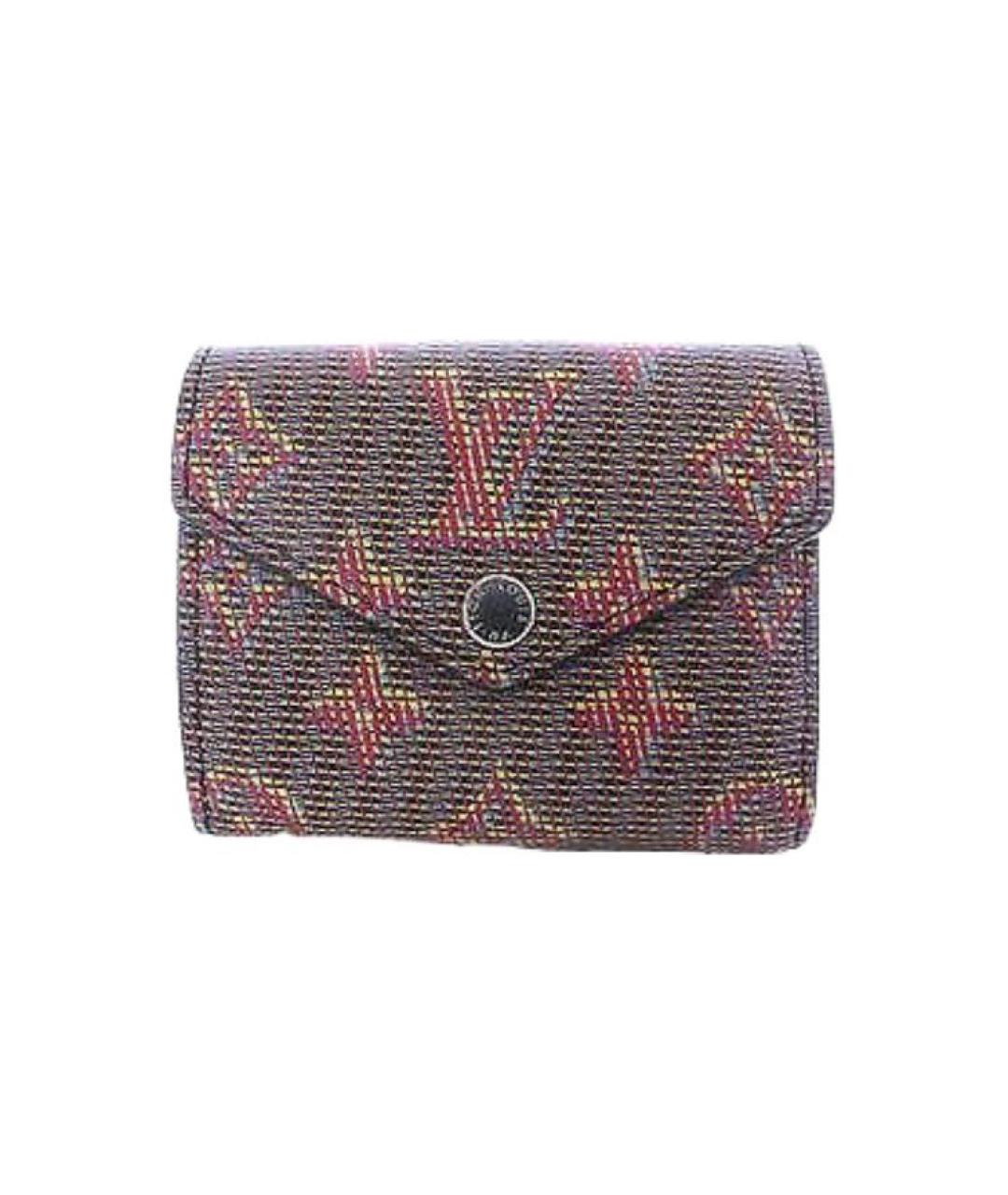 LOUIS VUITTON Коричневый кожаный кошелек, фото 2