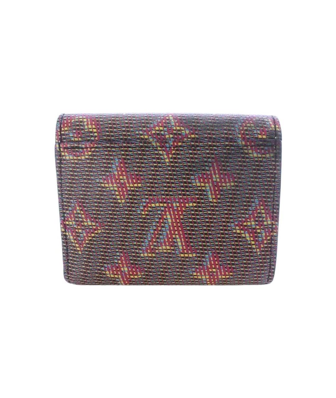 LOUIS VUITTON Коричневый кожаный кошелек, фото 4