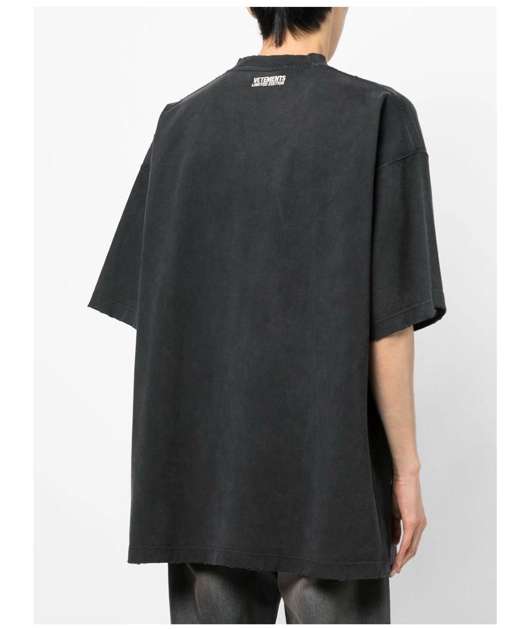 VETEMENTS Зеленая хлопковая футболка, фото 8