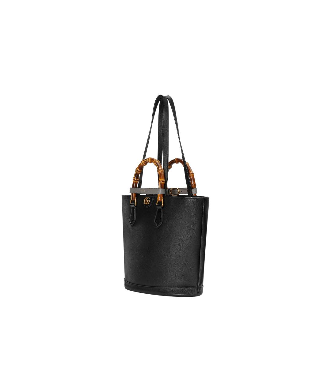 GUCCI Черная кожаная сумка через плечо, фото 3