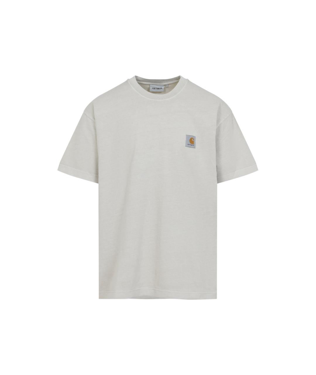 CARHARTT WIP Белая хлопковая футболка, фото 5