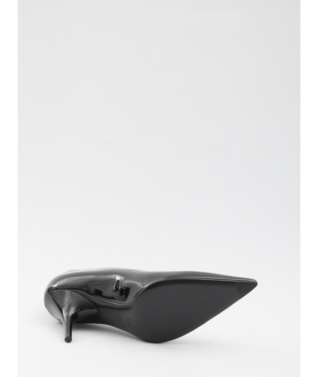 GUCCI Черные туфли из лакированной кожи, фото 4