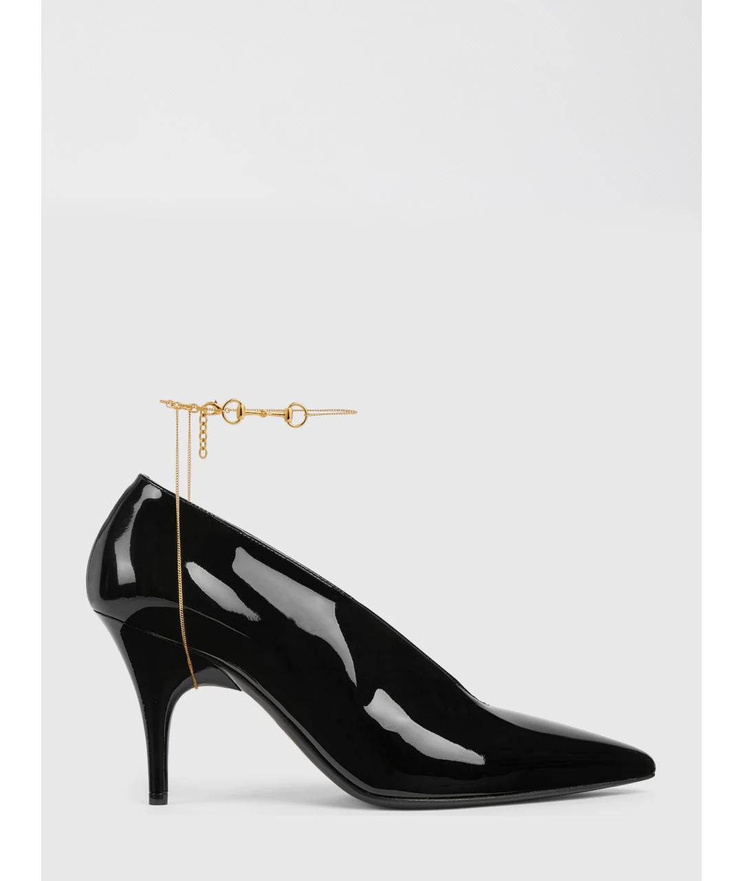 GUCCI Черные туфли из лакированной кожи, фото 6