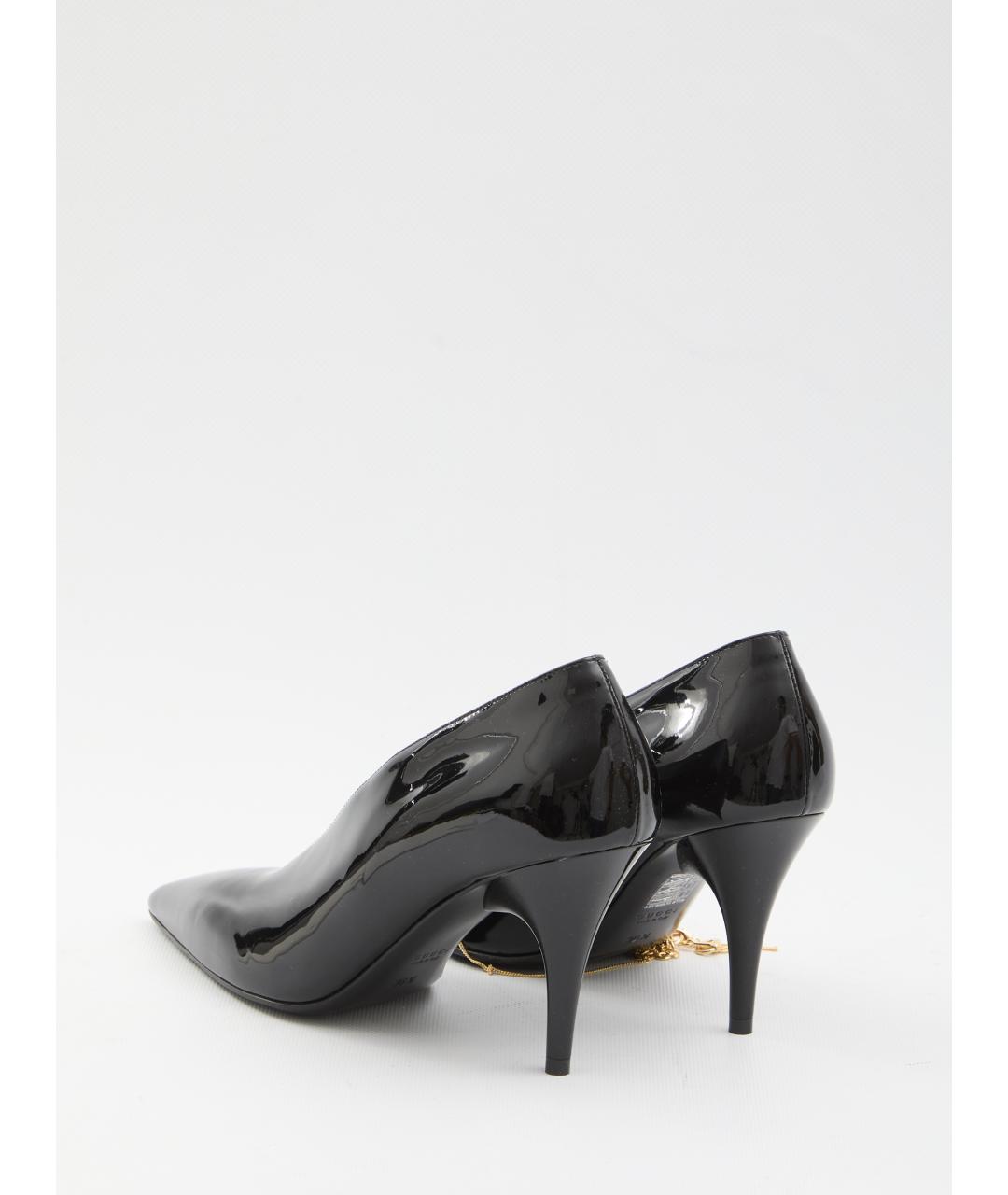 GUCCI Черные туфли из лакированной кожи, фото 3