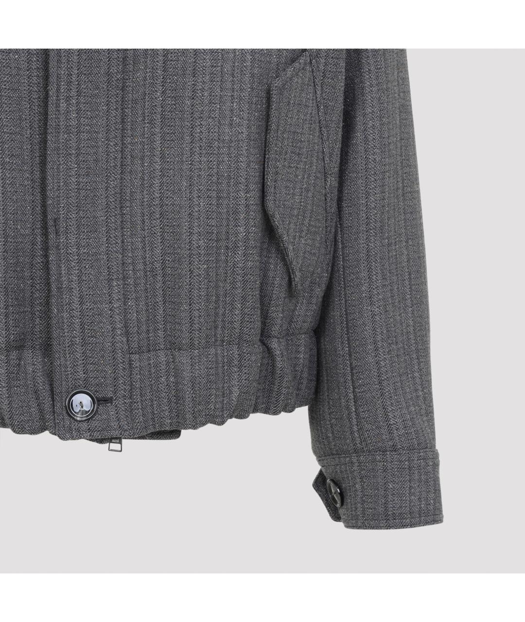 Ami Paris Серая шерстяная куртка, фото 4