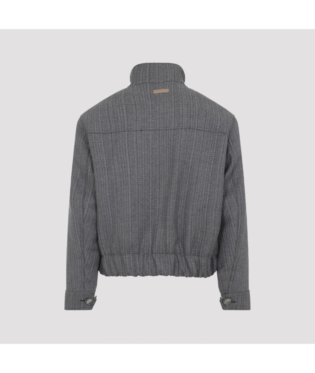 Ami Paris Серая шерстяная куртка, фото 3