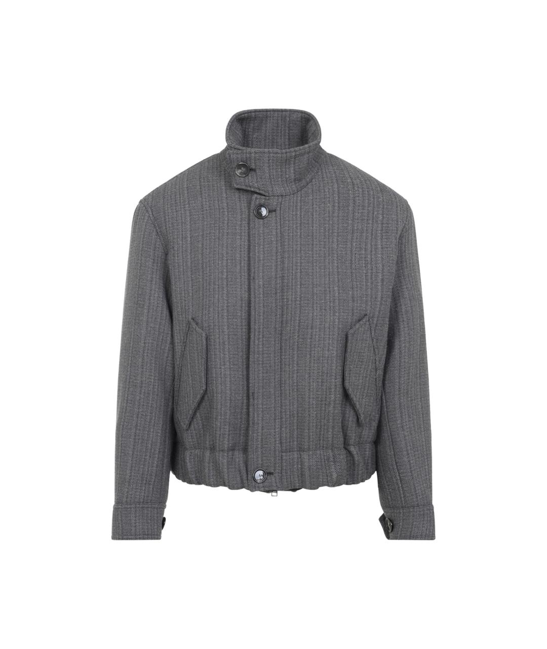 Ami Paris Серая шерстяная куртка, фото 1