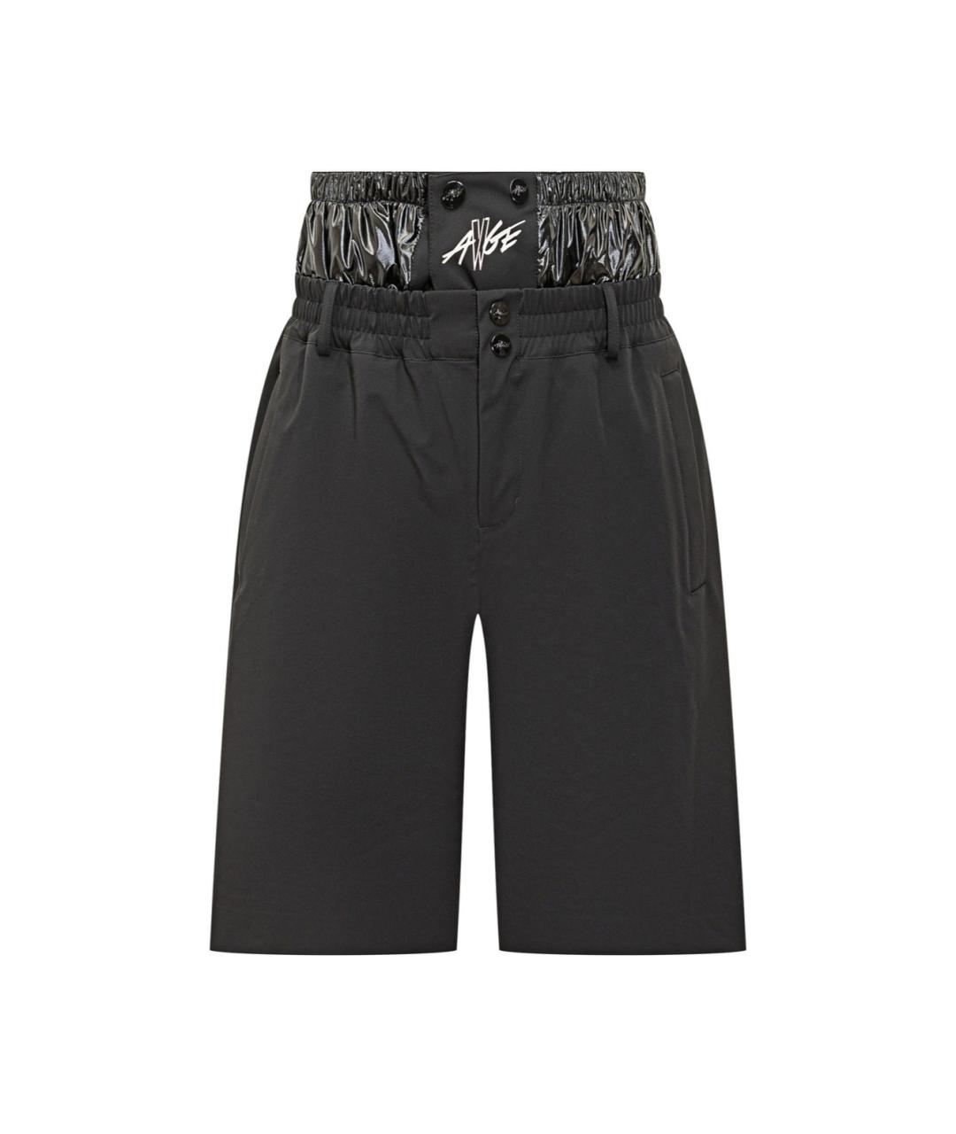 MONCLER Черные полиамидовые шорты, фото 1