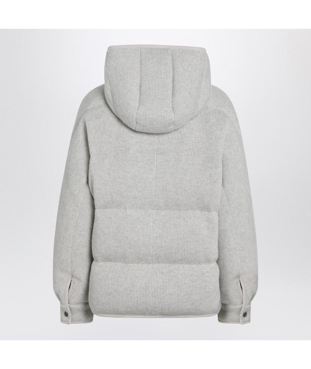 BRUNELLO CUCINELLI Серый кашемировый пуховик, фото 2