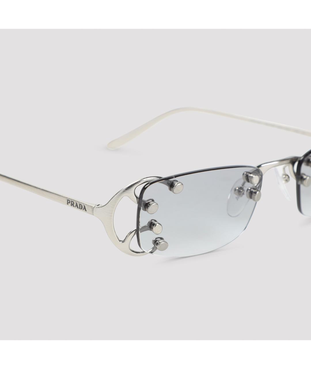 PRADA Металлические солнцезащитные очки, фото 4