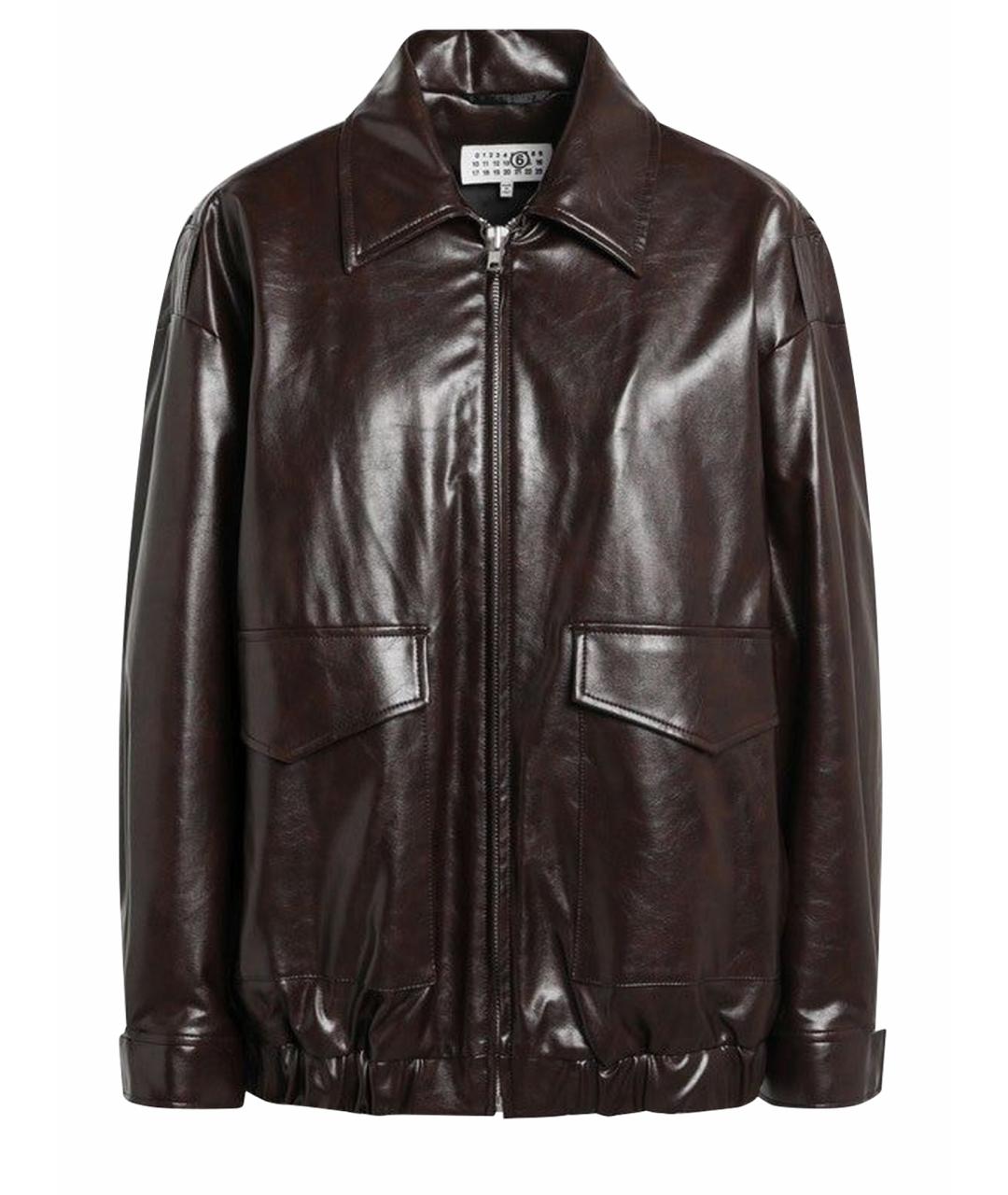 MM6 MAISON MARGIELA Бордовая вискозная куртка, фото 1