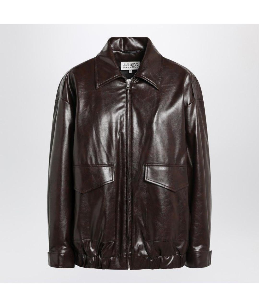 MM6 MAISON MARGIELA Бордовая вискозная куртка, фото 3