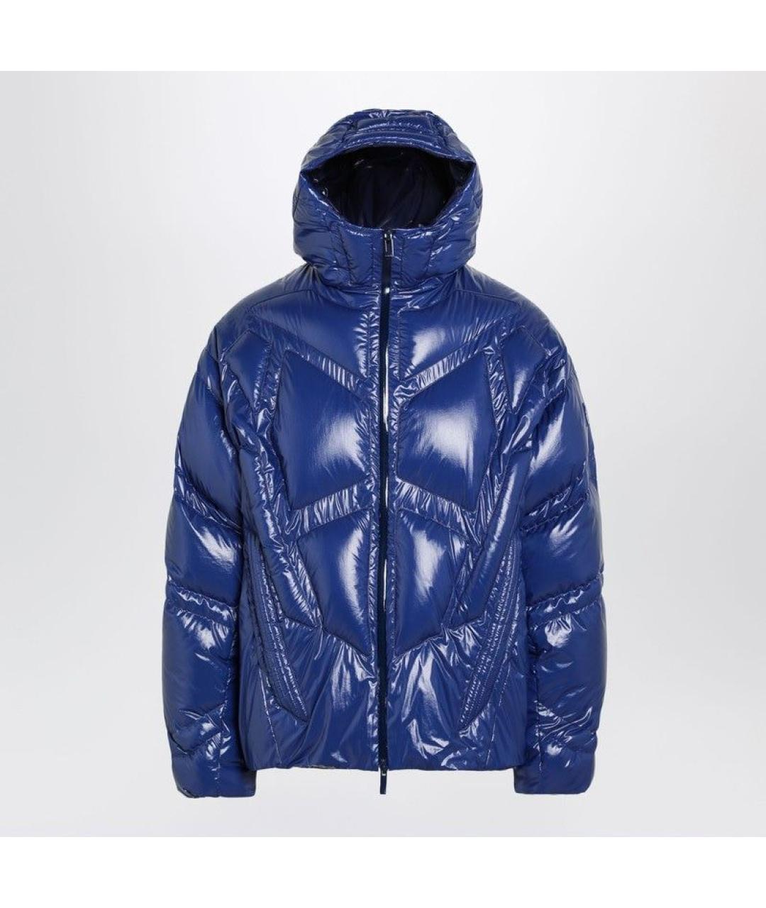 MONCLER Синий полиэстеровый пуховик, фото 3