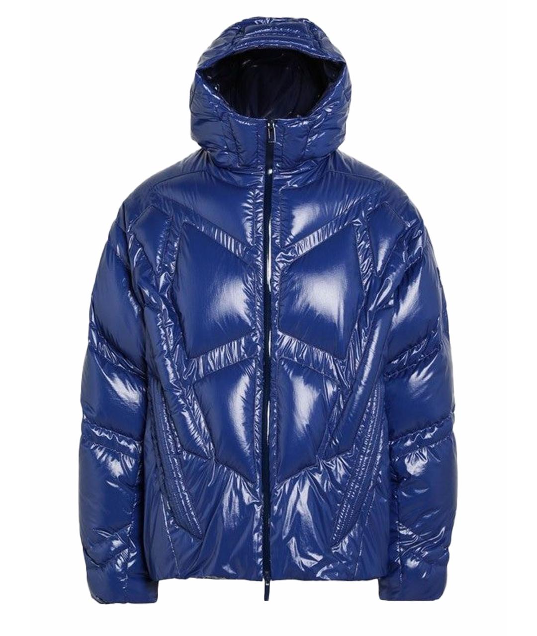 MONCLER Синий полиэстеровый пуховик, фото 1