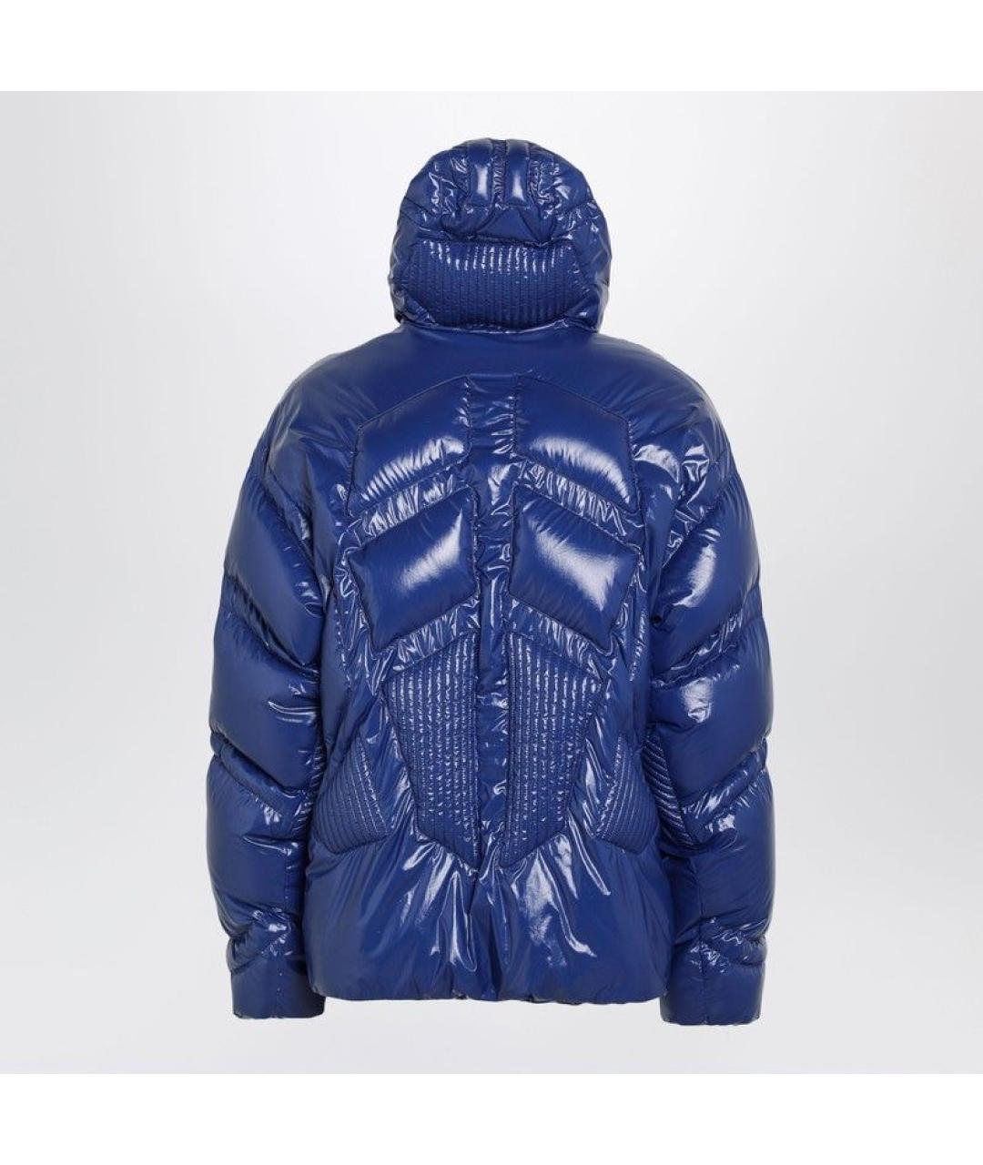 MONCLER Синий полиэстеровый пуховик, фото 2