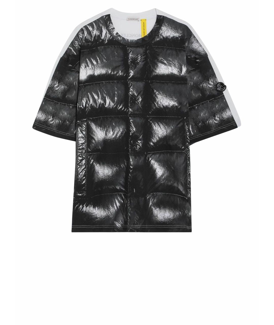 MONCLER Черная хлопковая футболка, фото 1