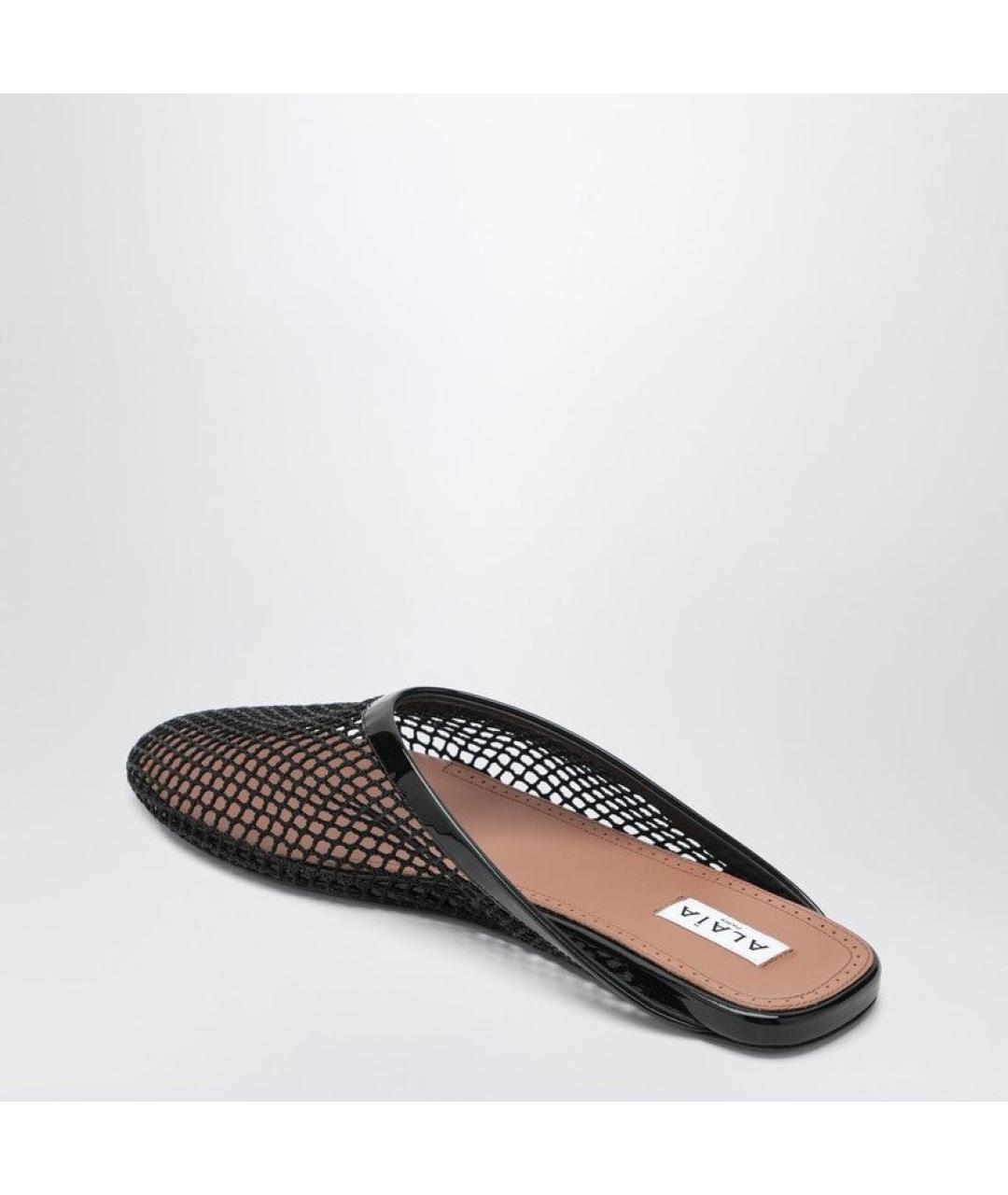 ALAIA Черные мюли из лакированной кожи, фото 3