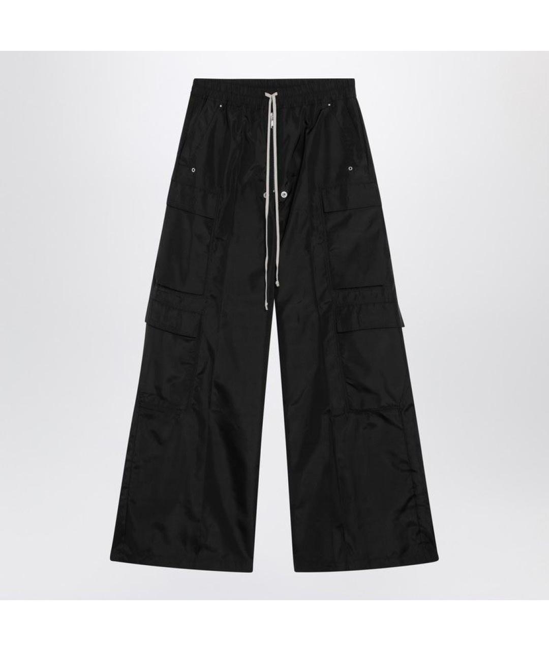RICK OWENS DRKSHDW Черные полиамидовые повседневные брюки, фото 3