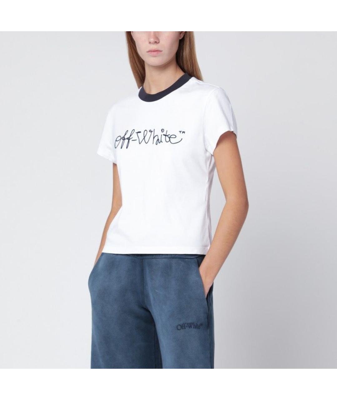 OFF-WHITE Белая футболка, фото 2