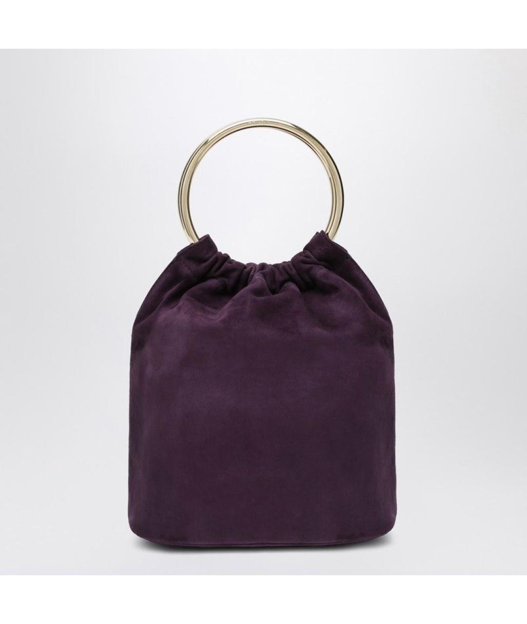 PRADA Фиолетовая замшевая сумка с короткими ручками, фото 2