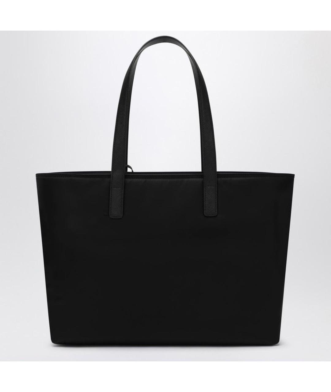 PRADA Черная синтетическая сумка тоут, фото 2