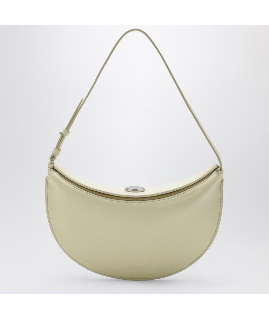 JACQUEMUS Желтая кожаная сумка через плечо, фото 3