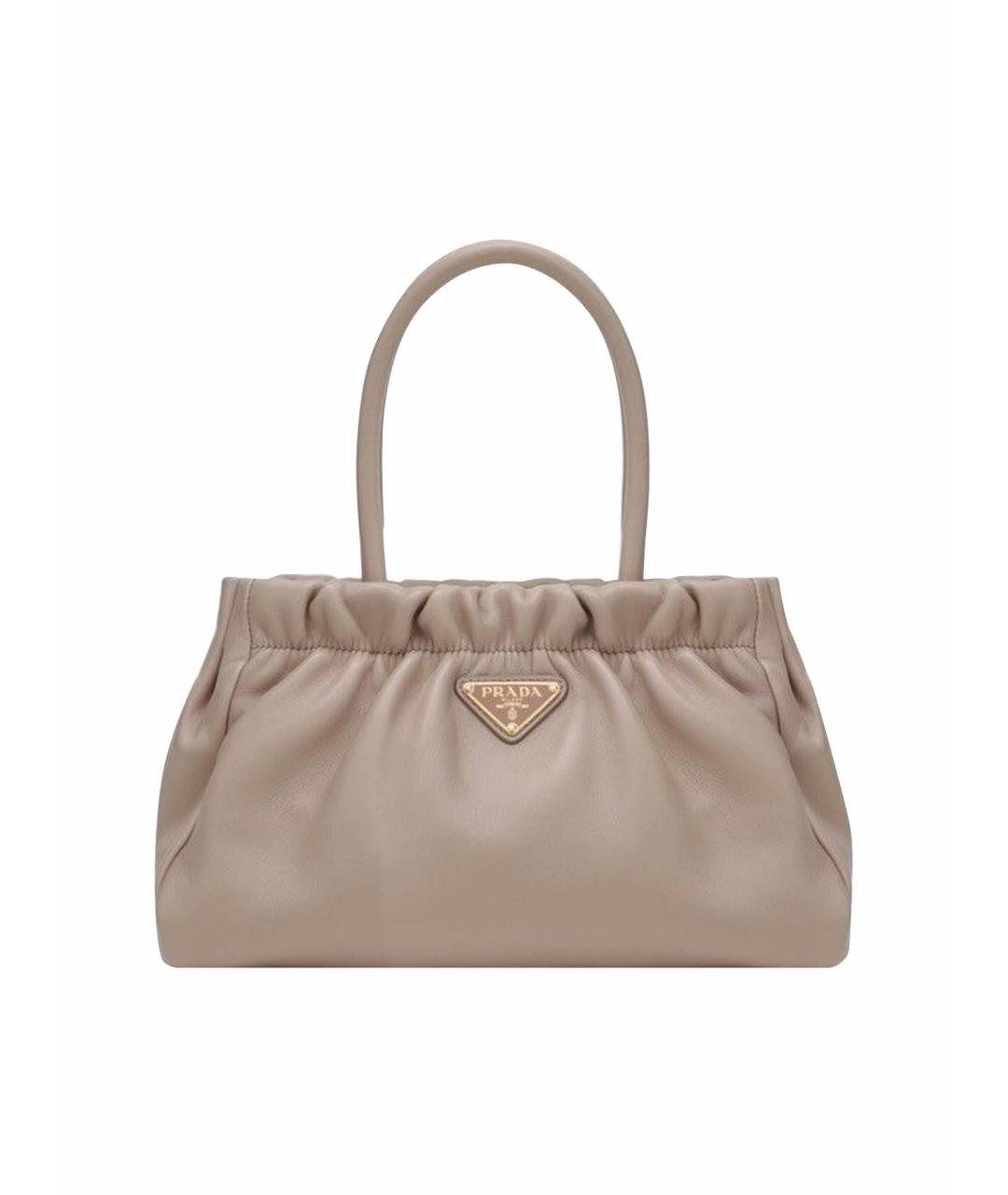 PRADA Розовая кожаная сумка тоут, фото 1