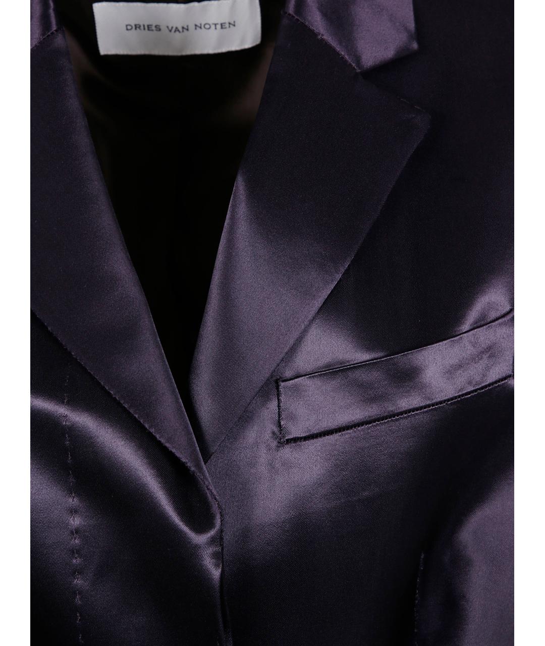 DRIES VAN NOTEN Темно-синий вискозный жилет, фото 3
