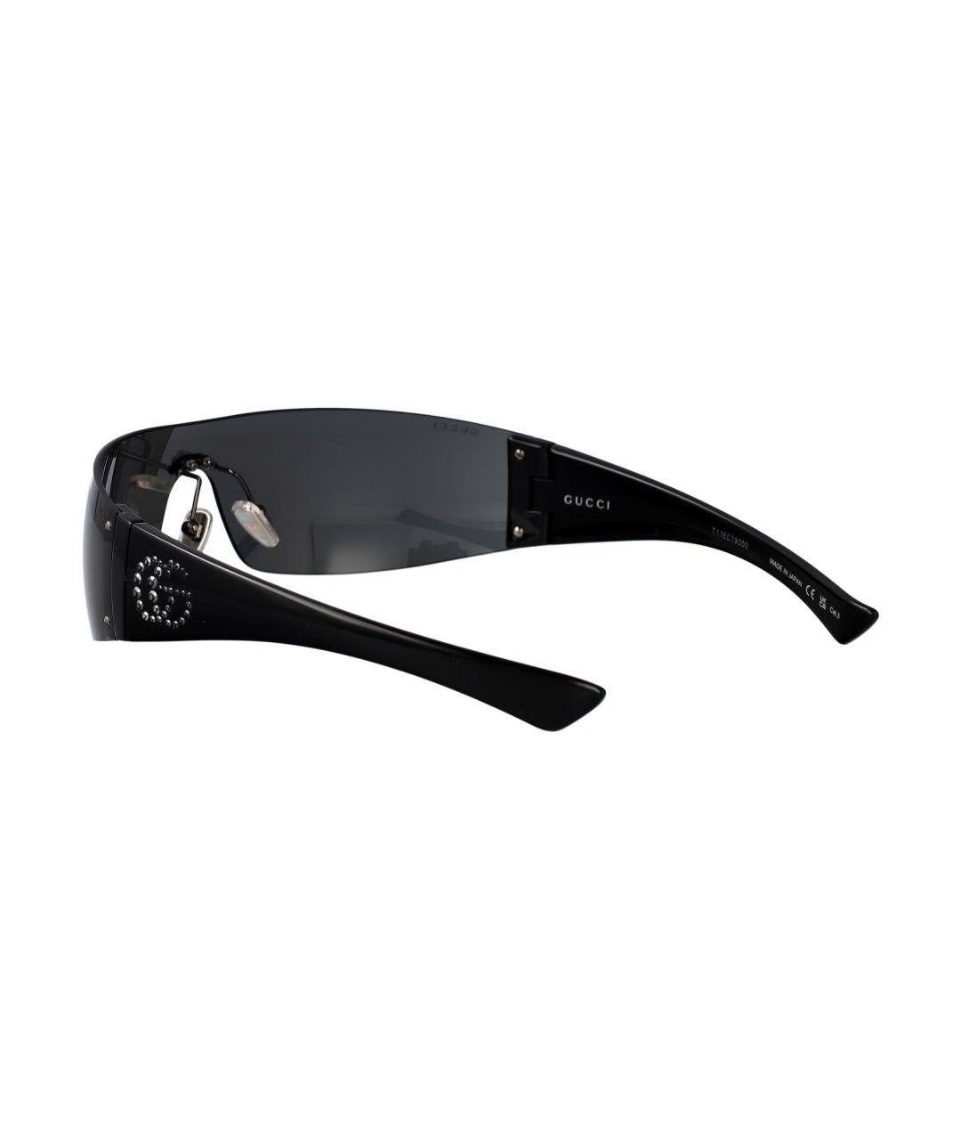 GUCCI Черные пластиковые солнцезащитные очки, фото 4