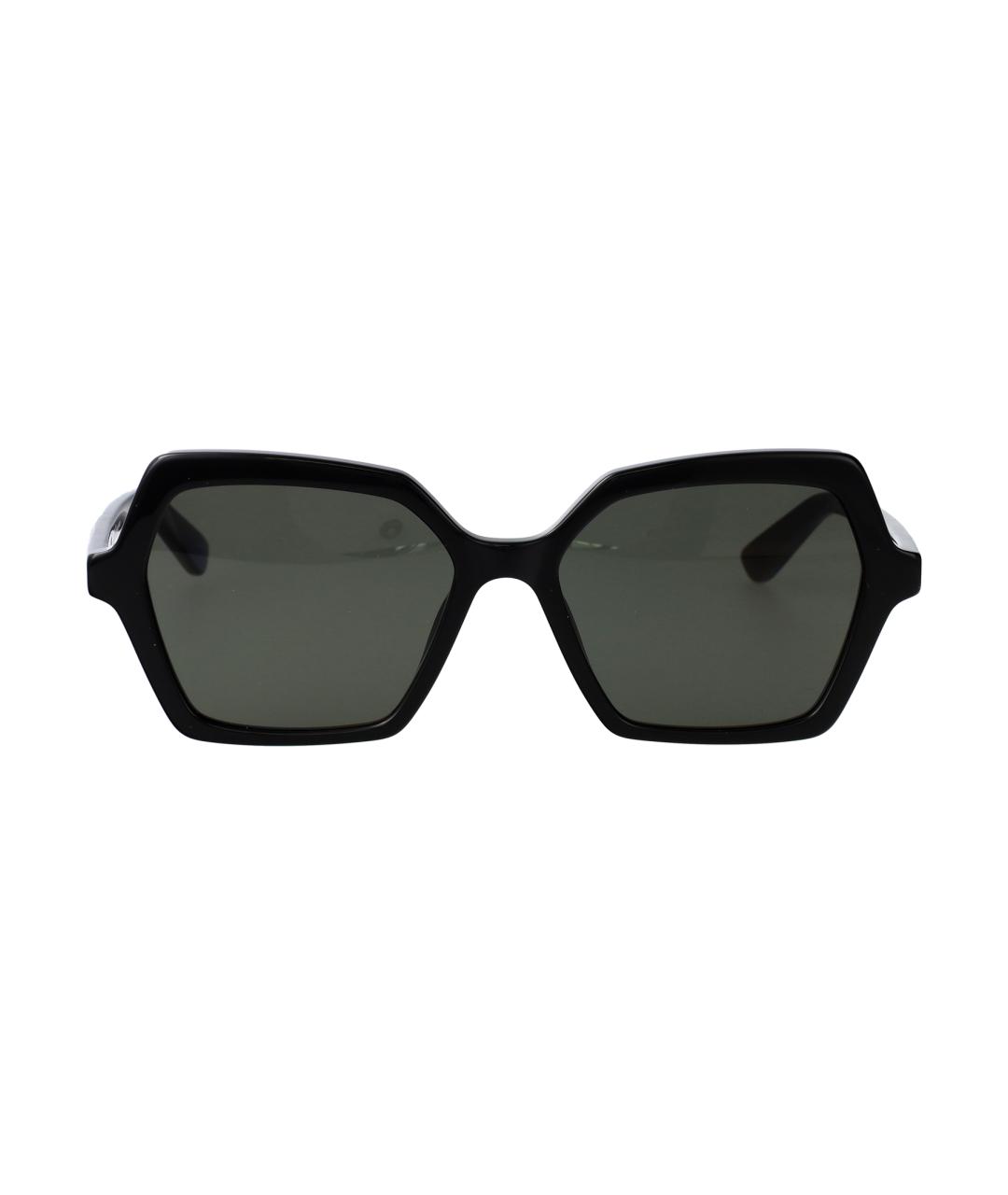 ALEXANDER MCQUEEN Черные пластиковые солнцезащитные очки, фото 1