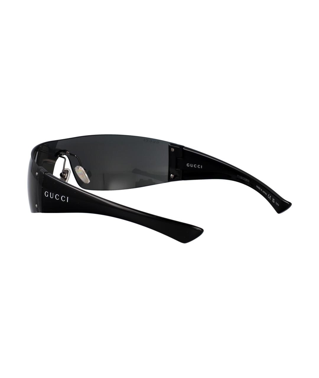 GUCCI Черные пластиковые солнцезащитные очки, фото 4